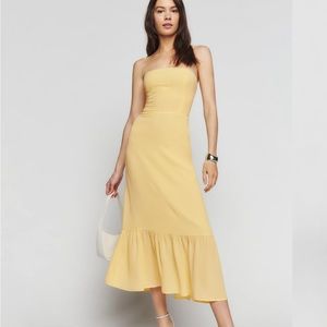 Reformation Arta Dress Size 8 Yellow